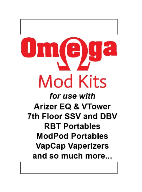 The Omega Vaporizer Wand Mod Kits Arizer 7th Floor Rbt Modpod More